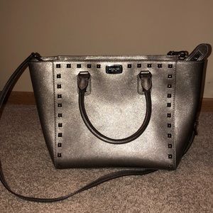 Michael Kors Studded Gunmetal Tote